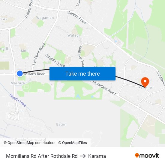 Mcmillans Rd After Rothdale Rd to Karama map