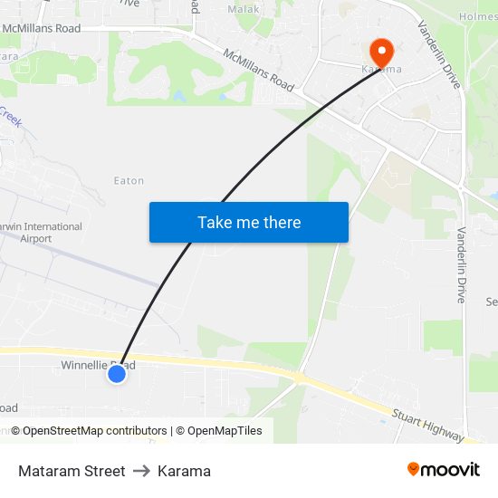 Mataram Street to Karama map