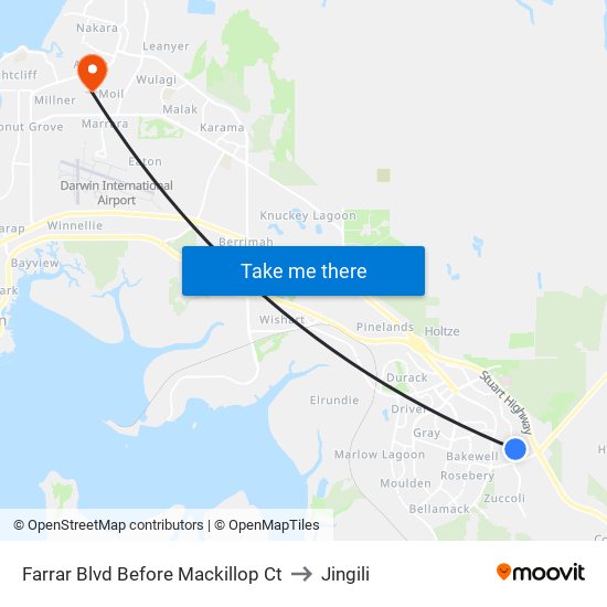 Farrar Blvd Before Mackillop Ct to Jingili map