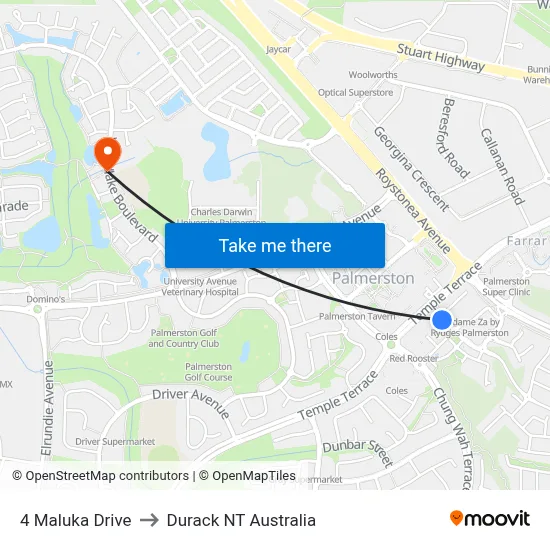 4 Maluka Drive to Durack NT Australia map