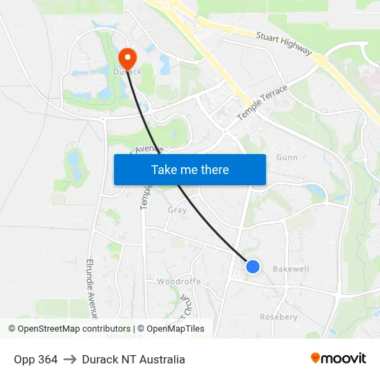Opp 364 to Durack NT Australia map