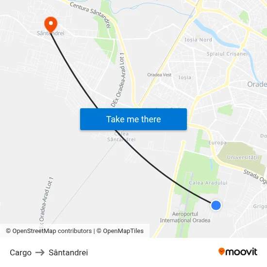 Cargo to Sântandrei map
