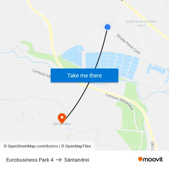 Eurobusiness Park 4 to Sântandrei map