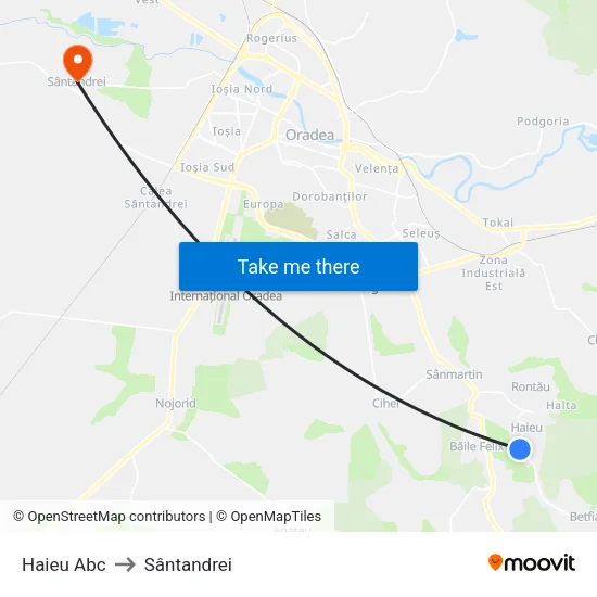 Haieu | Abc to Sântandrei map