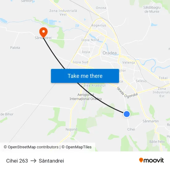 Cihei | Nr. 263 to Sântandrei map