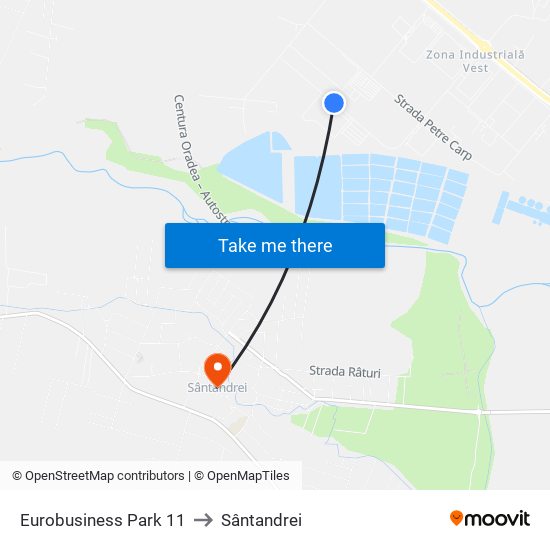 Eurobusiness Park 11 to Sântandrei map