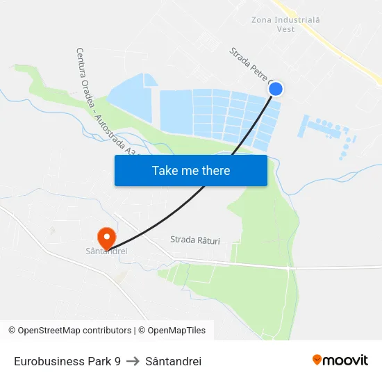 Eurobusiness Park 9 to Sântandrei map