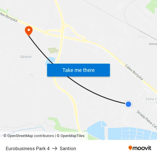 Eurobusiness Park 4 to Santion map