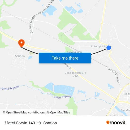 Matei Corvin 149 to Santion map