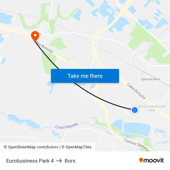 Eurobusiness Park 4 to Bors map