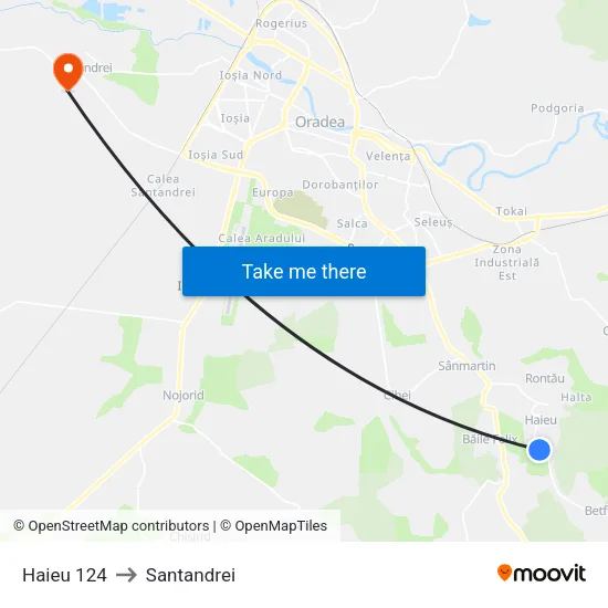 Haieu | Nr. 124 to Santandrei map