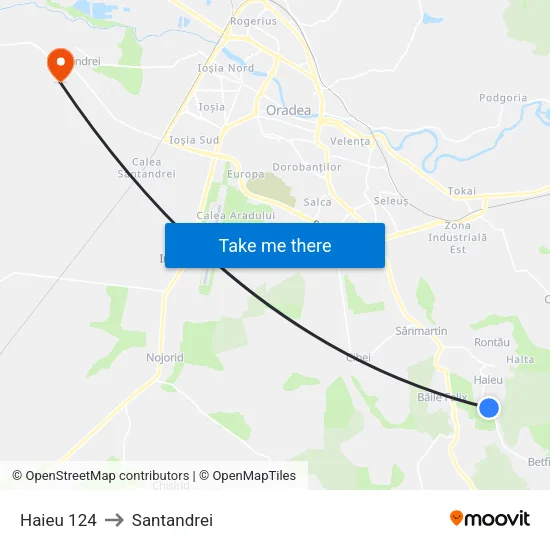 Haieu | Nr. 124 to Santandrei map