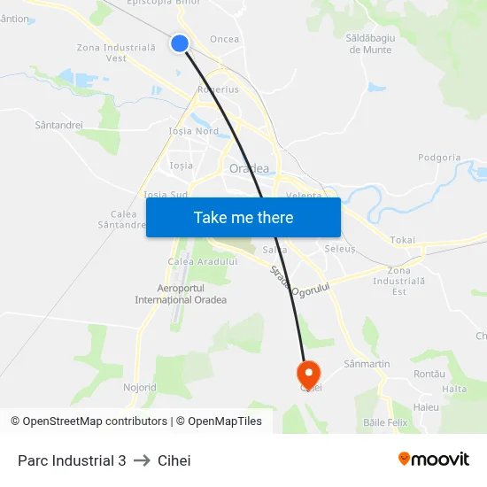 Parc Industrial 3 to Cihei map