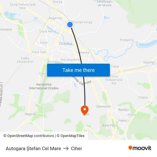 Autogara Ștefan Cel Mare to Cihei map