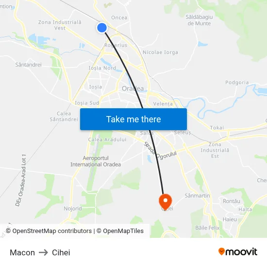 Macon to Cihei map