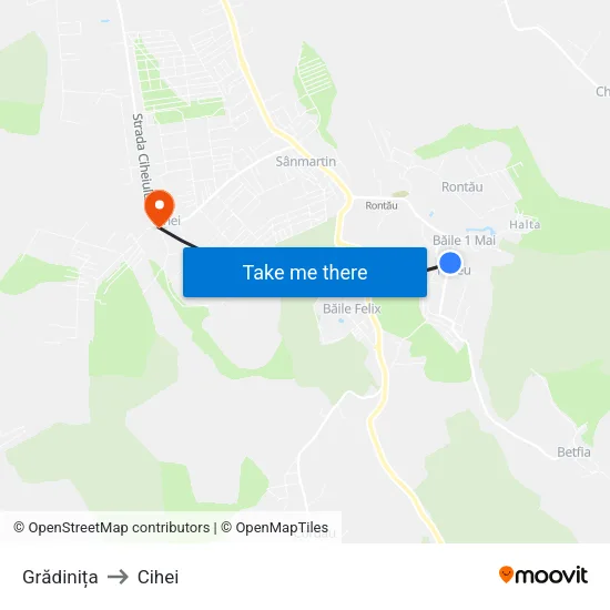 Haieu | Grădiniță to Cihei map