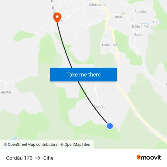 Cordău | Nr. 229 to Cihei map