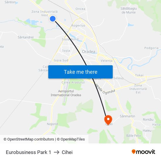 Eurobusiness Park 1 to Cihei map