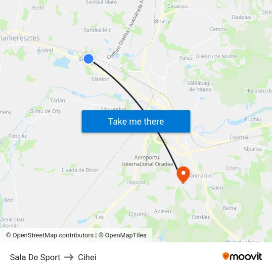 Borș | Sala De Sport to Cihei map