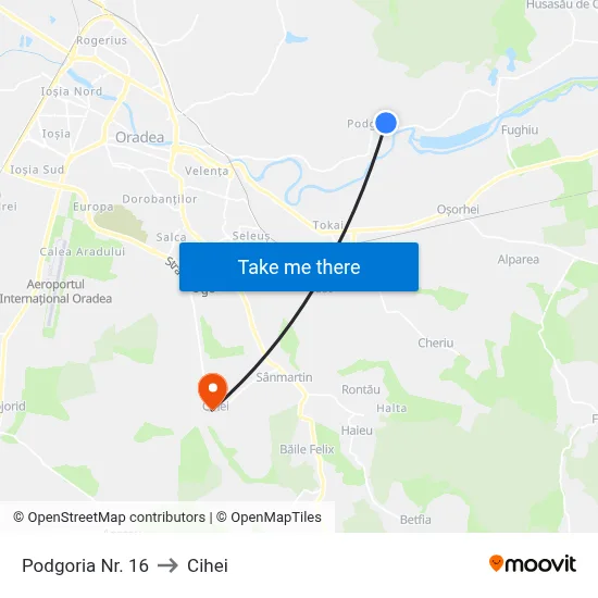 Podgoria Nr. 16 to Cihei map