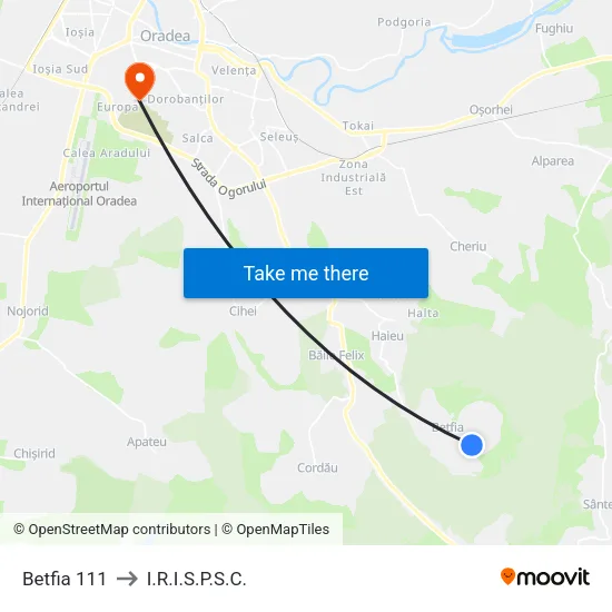 Betfia 111 to I.R.I.S.P.S.C. map