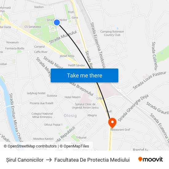 Șirul Canonicilor to Facultatea De Protectia Mediului map