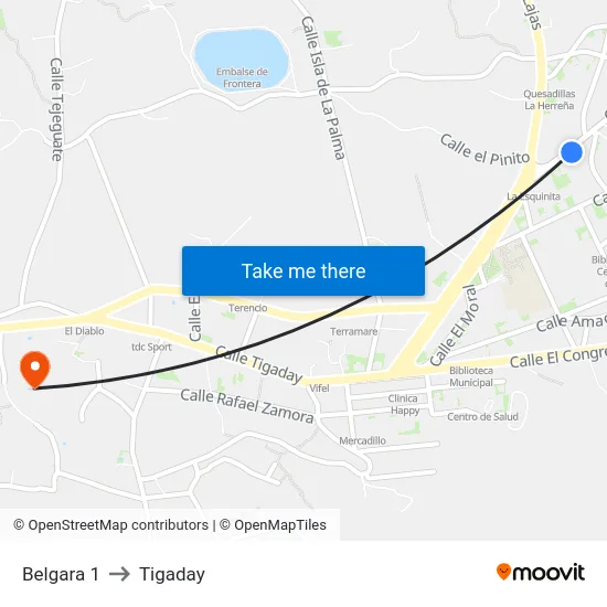 Belgara 1 to Tigaday map