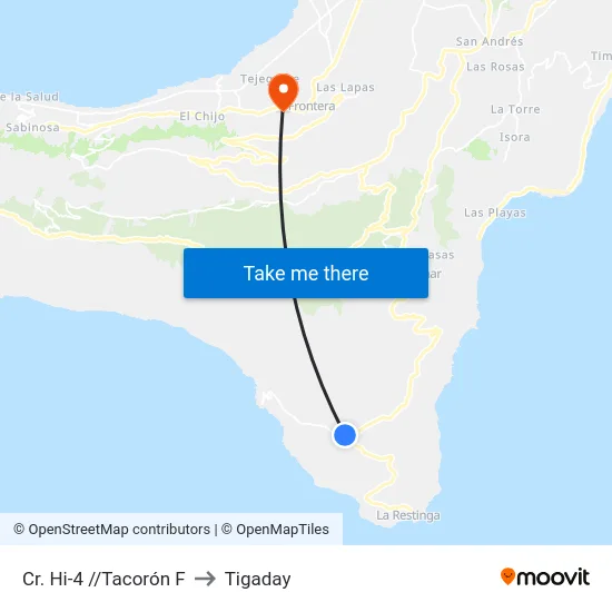 Cr. Hi-4 //Tacorón F to Tigaday map