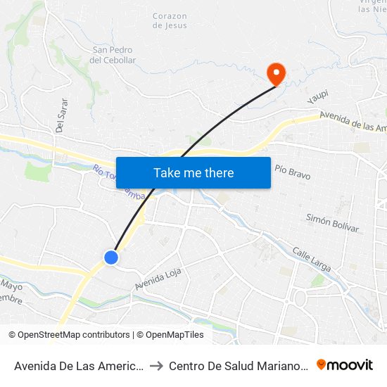 Avenida De Las Americas, 176 to Centro De Salud Mariano Estrella map