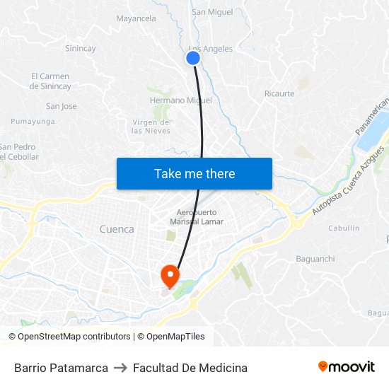 Barrio Patamarca to Facultad De Medicina map