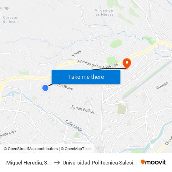 Miguel Heredia, 367 to Universidad Politecnica Salesiana map