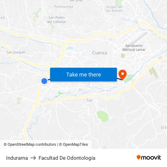 Indurama to Facultad De Odontología map