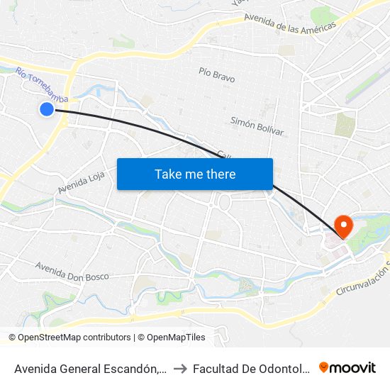 Avenida General Escandón, 290 to Facultad De Odontología map