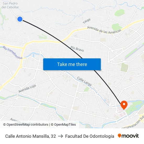 Calle Antonio Mansilla, 32 to Facultad De Odontología map