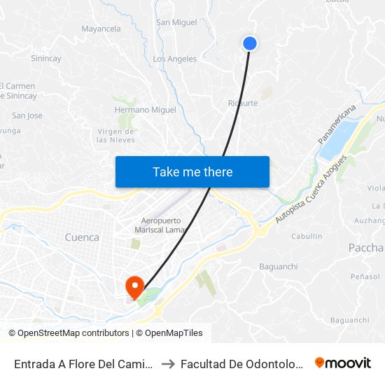 Entrada A Flore Del Camino to Facultad De Odontología map