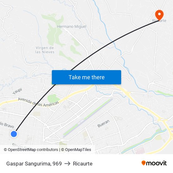 Gaspar Sangurima, 969 to Ricaurte map