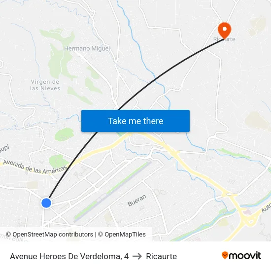 Avenue Heroes De Verdeloma, 4 to Ricaurte map