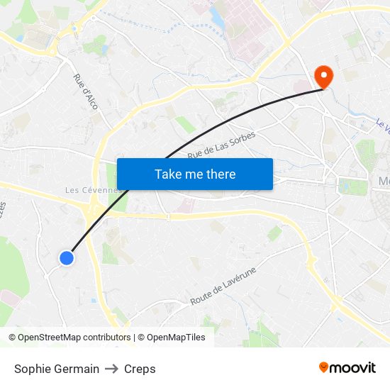 Sophie Germain to Creps map