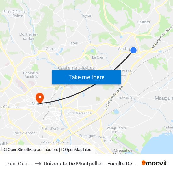 Paul Gauguin to Université De Montpellier - Faculté De Médecine map