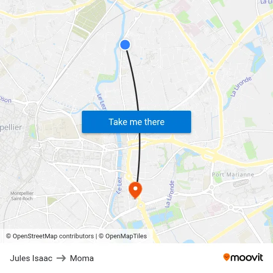 Jules Isaac to Moma map