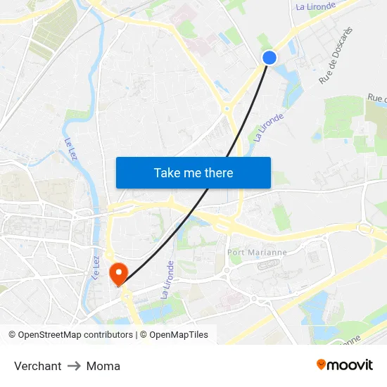 Verchant to Moma map
