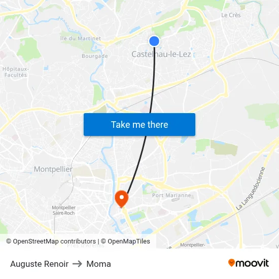 Auguste Renoir to Moma map