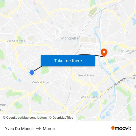 Yves Du Manoir to Moma map