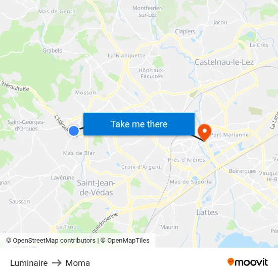 Luminaire to Moma map