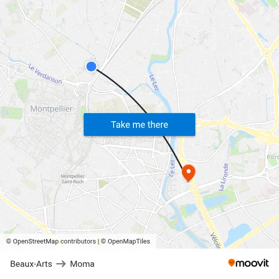 Beaux-Arts to Moma map