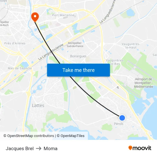 Jacques Brel to Moma map