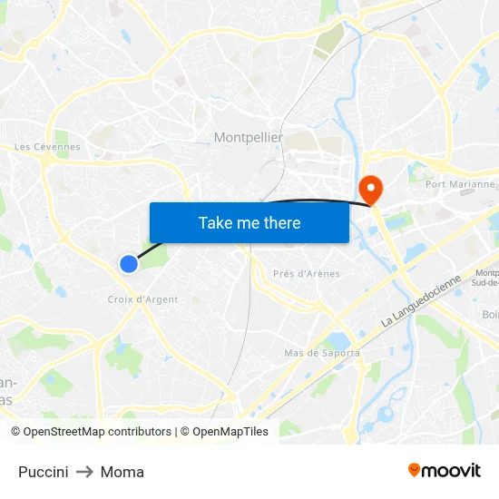 Puccini to Moma map