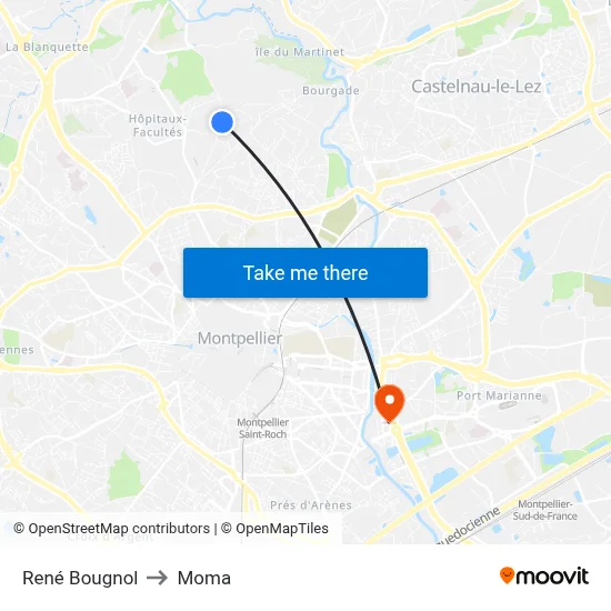 René Bougnol to Moma map