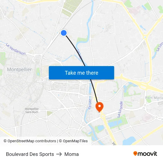 Boulevard Des Sports to Moma map