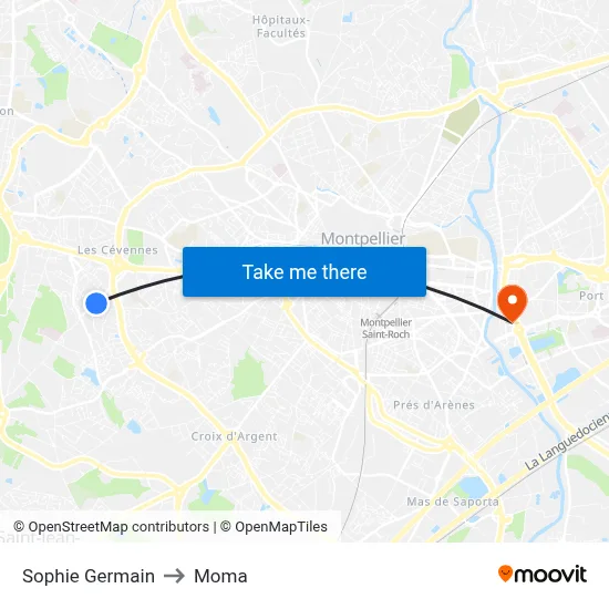 Sophie Germain to Moma map